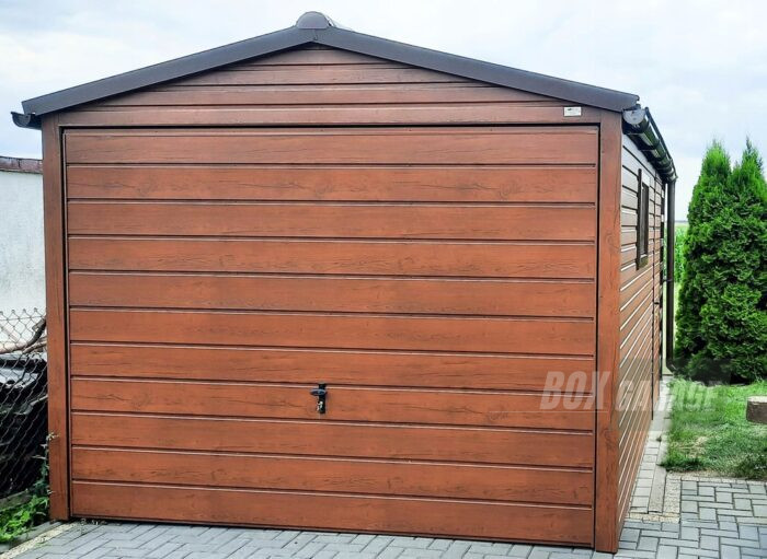 GARAŻ BLASZANY 3m x 5m poziom - dwuspad - Brama - okno - drzwi - wiata BOX114 4x4 - obrazek 8