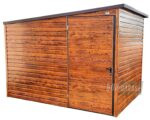 SCHOWEK - DOMEK OGRODOWY 3m x 2,5m spad w lewo - drzwi BOX73 3x2,5