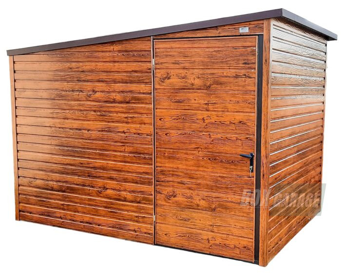 SCHOWEK - DOMEK OGRODOWY 3m x 2,5m spad w lewo - drzwi BOX73 3x2,5 - obrazek 1