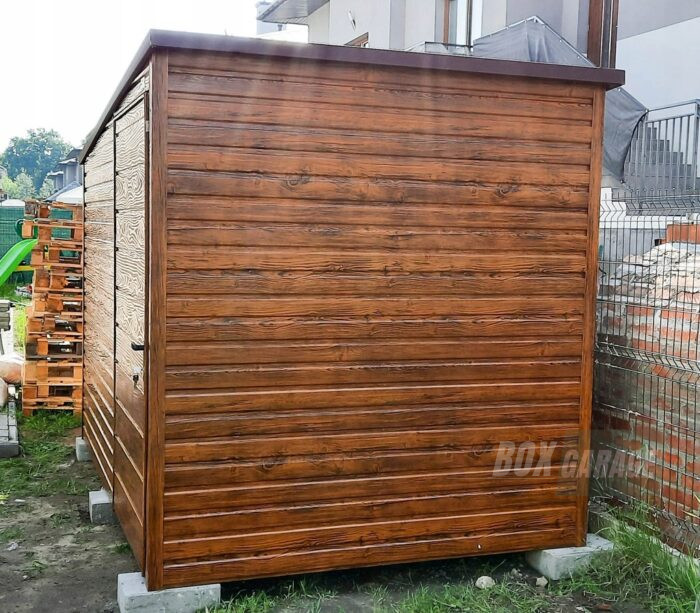 SCHOWEK - DOMEK OGRODOWY 3m x 2,5m spad w lewo - drzwi BOX73 3x2,5 - obrazek 4